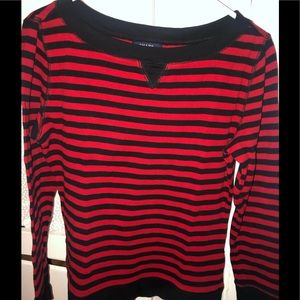 Woman’s Chaps sweatshirt material style top